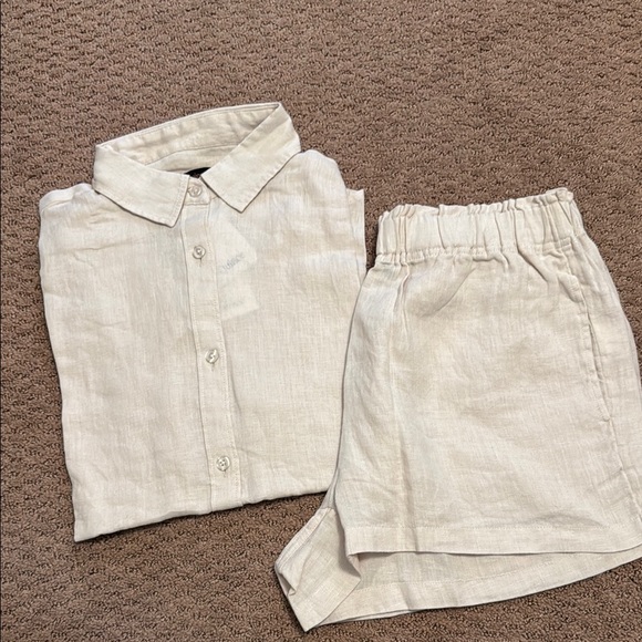 NWT Quince linen pajama short set - Picture 2 of 7